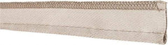 Made in USA - 3/8" Bulb Diam, 1-1/2" Overall Width, Silica Tadpole Gasketing - 25' Long, Tan - USA Tool & Supply