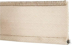 Made in USA - 3/8" Bulb Diam, 3" Overall Width, Silica Tadpole Gasketing - 25' Long, Tan - USA Tool & Supply