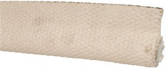 Made in USA - 3/4" Bulb Diam, 1-1/2" Overall Width, Rubber Head Coating, Fiberglass Tadpole Gasketing - 50' Long, White - USA Tool & Supply