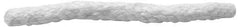 Made in USA - 1" Diam Silica Rope Gasketing - Off White, Cut to Length - USA Tool & Supply
