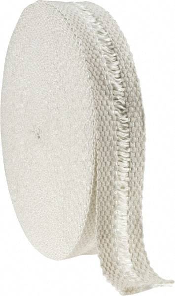 Made in USA - 1/8" Thick x 2" Wide, Fiberglass Gasket Tape - 100' Long, Tan - USA Tool & Supply
