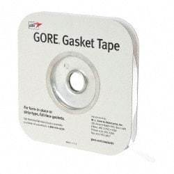 Made in USA - 0.04" Thick x 1/2" Wide, Gore-Tex Gasket Tape - 50' Long, White - USA Tool & Supply