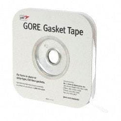 Made in USA - 0.04" Thick x 1/2" Wide, Gore-Tex Gasket Tape - 50' Long, White - USA Tool & Supply