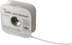 Value Collection - 50' Long x 1/4" Wide Gore Tex Joint Sealant - White, 7/16 to 5/8" Approximate Flange Form Width - USA Tool & Supply