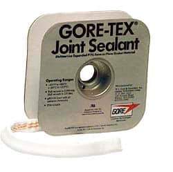Value Collection - 15' Long x 5/8" Wide Gore Tex Joint Sealant - White, 1-5/8 to 2" Approximate Flange Form Width - USA Tool & Supply