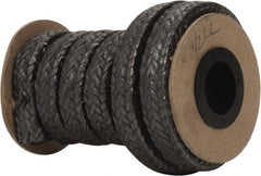 Made in USA - 1/2" x 5.2' Spool Length, Graphite Yarn Compression Packing - USA Tool & Supply