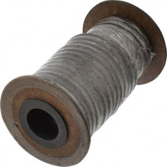Made in USA - 3/16" x 22' Spool Length, Acrylic Fiber Graphite Yarn Compression Packing - USA Tool & Supply