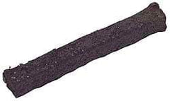 Made in USA - 5/8" x 4.7' Spool Length, Acrylic Fiber Graphite Yarn Compression Packing - 500° F Max, Dark Gray - USA Tool & Supply