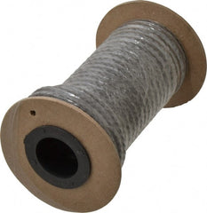 Made in USA - 3/16" x 16-1/2' Spool Length, 100% GFO Fiber Compression Packing - USA Tool & Supply