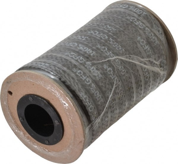 Made in USA - 3/8" x 10' Spool Length, 100% GFO Fiber Compression Packing - USA Tool & Supply