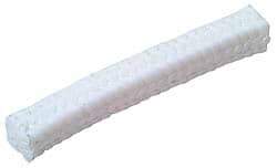 Made in USA - 1/2" x 2.4' Spool Length, PTFE/Soft Filament Compression Packing - 1,000 Max psi, -450 to 500° F, White - USA Tool & Supply