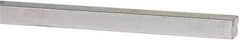 Made in USA - 12" Long x 3/16" High x 3/16" Wide, Zinc-Plated Oversized Key Stock - C1018 Steel - USA Tool & Supply