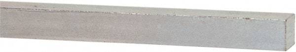 Made in USA - 12" Long x 3/8" High x 3/8" Wide, Zinc-Plated Oversized Key Stock - C1018 Steel - USA Tool & Supply