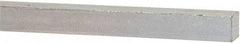 Made in USA - 12" Long x 3/8" High x 3/8" Wide, Zinc-Plated Oversized Key Stock - C1018 Steel - USA Tool & Supply