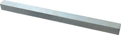 Made in USA - 12" Long x 3/4" High x 3/4" Wide, Zinc-Plated Oversized Key Stock - C1018 Steel - USA Tool & Supply