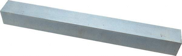 Made in USA - 12" Long x 1-1/4" High x 1-1/4" Wide, Zinc-Plated Oversized Key Stock - C1018 Steel - USA Tool & Supply