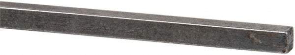 Made in USA - 12" Long x 3/16" High x 3/16" Wide, Over/Undersized Key Stock - 1090/1095 Steel - USA Tool & Supply