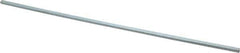 Made in USA - 12" Long, Zinc-Plated Step Key Stock for Shafts - C1018 Steel - USA Tool & Supply