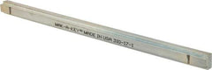 Made in USA - 12" Long, Zinc-Plated Step Key Stock for Shafts - C1018 Steel - USA Tool & Supply