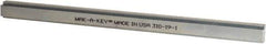 Made in USA - 12" Long, Zinc-Plated Step Key Stock for Shafts - C1018 Steel - USA Tool & Supply