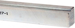 Made in USA - 12" Long, Zinc-Plated Step Key Stock for Shafts - C1018 Steel - USA Tool & Supply