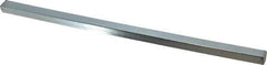 Made in USA - 12" Long, Zinc-Plated Step Key Stock for Gears - C1018 Steel - USA Tool & Supply