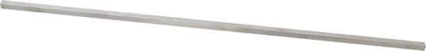 Made in USA - 12" Long x 3/16" High x 3/16" Wide, Undersized Key Stock - Type 316 Stainless Steel - USA Tool & Supply