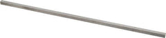 Made in USA - 12" Long x 1/4" High x 1/4" Wide, Undersized Key Stock - Type 316 Stainless Steel - USA Tool & Supply