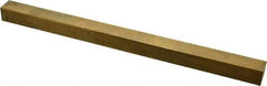 Made in USA - 12" Long x 3/4" High x 3/4" Wide, Over/Undersized Key Stock - Alloy 360 Brass - USA Tool & Supply