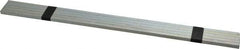 Made in USA - 12" Long, Zinc-Plated Oversized Key Stock - C1045 Steel - USA Tool & Supply