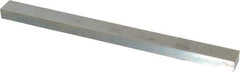 Made in USA - 12" Long, Zinc-Plated Oversized Key Stock - C1045 Steel - USA Tool & Supply