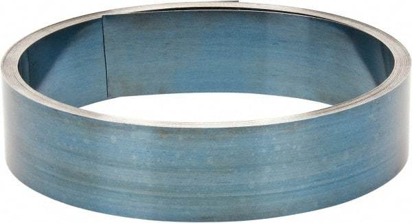 Value Collection - 1 Piece, 2 Ft. Long x 2-1/2 Inch Wide x 0.062 Inch Thick, Roll Shim Stock - Spring Steel - USA Tool & Supply