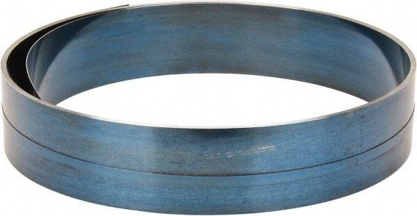 Value Collection - 0.042 Inch Thick x 4 Inch Wide x 14 Ft. Long, Spring Steel Coil - 1095 Blue Tempered Steel - USA Tool & Supply
