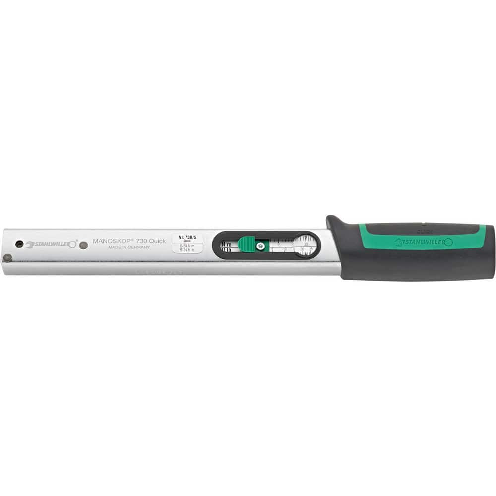 Torque Wrenches; Wrench Type: Torque; Drive Type: Rectangular Cavity; Torque Measurement Type: Inch Pound; Nm; Minimum Torque (Ft/Lb): 5.00; Maximum Torque (Ft/Lb): 36.00; Overall Length (Decimal Inch): 12.4000; Head Type: Interchageable; Head Shape: Rect