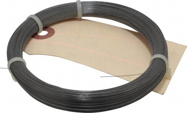 Value Collection - 1 Gage, 0.01 Inch Diameter x 937 Ft. Long, High Carbon Steel, Tempered Music Wire Coil - ASTM A228, 1/4 Lb. Shipping Weight - USA Tool & Supply