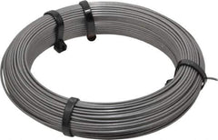 Value Collection - 24 Gage, 0.055 Inch Diameter x 124 Ft. Long, High Carbon Steel, Tempered Music Wire Coil - ASTM A228, 1 Lb. Shipping Weight - USA Tool & Supply