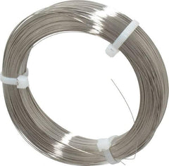 Value Collection - 7 Gage, 0.018 Inch Diameter x 1,157 Ft. Long, 302/304 Music Wire Coil - ASTM A580, 1 Lb. Shipping Weight - USA Tool & Supply