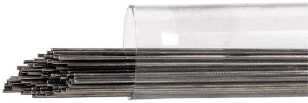Value Collection - 8 Gage, 0.02 Inch Diameter x 1 Ft. Long, 302/304 Cut and Straightened Music Wire - ASTM A580 - USA Tool & Supply