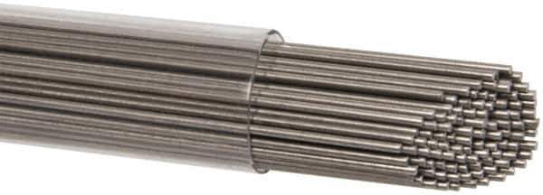 Value Collection - 15 Gage, 0.035 Inch Diameter x 1 Ft. Long, 302/304 Cut and Straightened Music Wire - ASTM A580 - USA Tool & Supply
