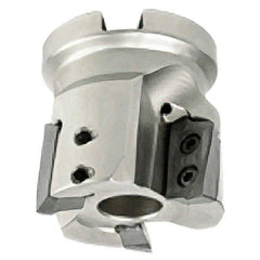 Iscar - 6 Inserts, 3" Cut Diam, 1" Arbor Diam, 0.827" Max Depth of Cut, Indexable Square-Shoulder Face Mill - 0/90° Lead Angle, 2" High, HP ADCR 2207.., HP ADCT 2207.., HP ADKT 2207.. Insert Compatibility, Series HP F90AT - USA Tool & Supply