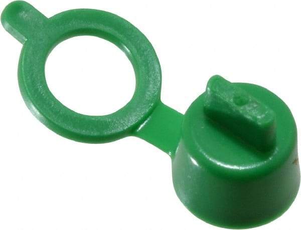 Caplugs - Grease Fitting Cap - Green, 100 Pieces - USA Tool & Supply