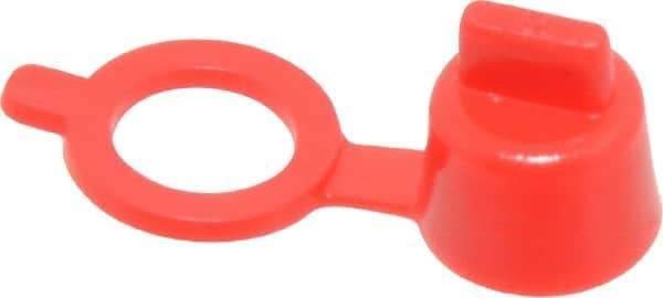 Caplugs - Grease Fitting Cap - Red, 100 Pieces - USA Tool & Supply