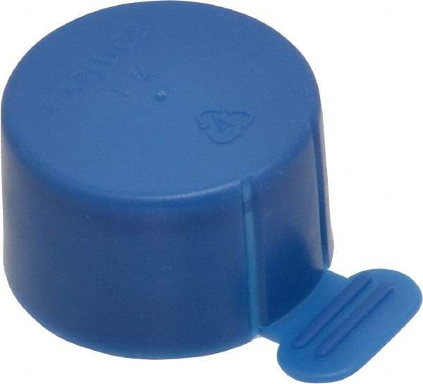 Caplugs - 3/4 NPT ID, Tear-Tab Cap - Polyethylene, Blue - USA Tool & Supply