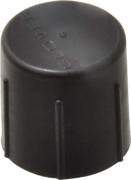 Caplugs - 1/2 NPT ID, Quick-Lock Cap - Polyethylene, Black - USA Tool & Supply