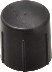 Caplugs - 1/2 NPT ID, Quick-Lock Cap - Polyethylene, Black - USA Tool & Supply