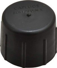 Caplugs - 1 NPT ID, Quick-Lock Cap - Polyethylene, Black - USA Tool & Supply
