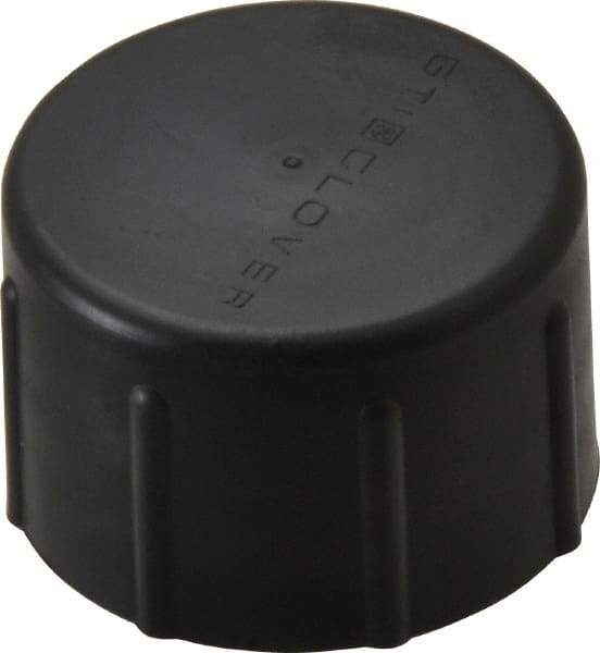 Caplugs - 1-1/4 NPT ID, Quick-Lock Cap - Polyethylene, Black - USA Tool & Supply