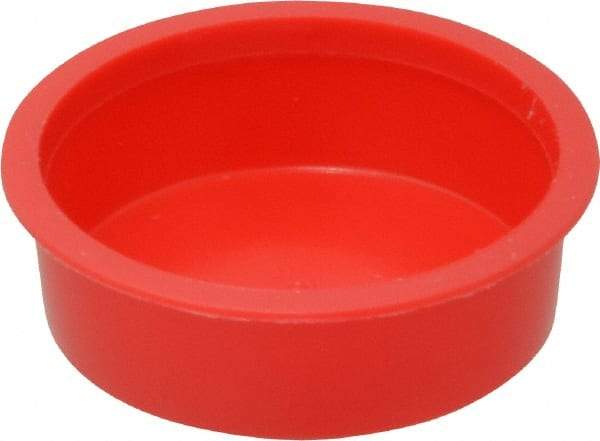 Caplugs - Press Fit Plug - 1-1/4 NPT" OD, Polyethylene, Red - USA Tool & Supply