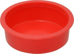 Caplugs - Press Fit Plug - 1-1/4 NPT" OD, Polyethylene, Red - USA Tool & Supply