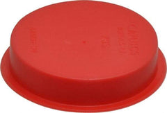 Caplugs - Press Fit Plug - 1-1/2 NPT" OD, Polyethylene, Red - USA Tool & Supply